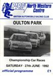 Programme cover of Oulton Park Circuit, 27/06/1992