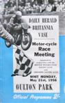 Programme cover of Oulton Park Circuit, 21/05/1956