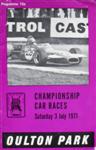 Programme cover of Oulton Park Circuit, 03/07/1971
