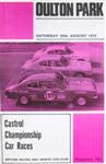 Programme cover of Oulton Park Circuit, 26/08/1972
