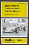 Programme cover of Oulton Park Circuit, 20/04/1973