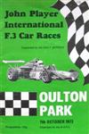 Programme cover of Oulton Park Circuit, 07/10/1973