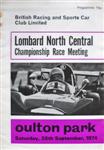 Programme cover of Oulton Park Circuit, 28/09/1974