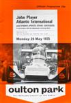 Programme cover of Oulton Park Circuit, 26/05/1975