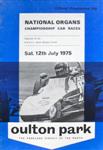 Programme cover of Oulton Park Circuit, 12/07/1975