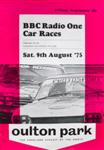 Programme cover of Oulton Park Circuit, 09/08/1975