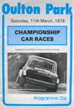Programme cover of Oulton Park Circuit, 11/03/1978