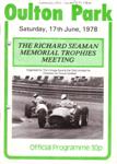 Programme cover of Oulton Park Circuit, 17/06/1978