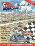Programme cover of Oxford Plains Speedway, 11/07/1988