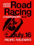 Programme cover of Pacific Raceways, 16/07/1967
