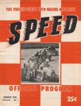 Programme cover of Pacific Coast Speedway, 03/1956