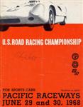 Programme cover of Pacific Raceways, 30/06/1968