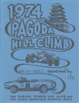 Programme cover of Pagoda Hill Climb, 01/09/1974