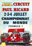 Programme cover of Paul Ricard, 04/07/1971
