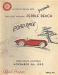 Programme cover of Pebble Beach, 05/11/1950