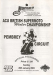 Programme cover of Pembrey Circuit, 26/01/2003
