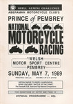 Programme cover of Pembrey Circuit, 07/05/1989