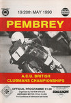Programme cover of Pembrey Circuit, 20/05/1990