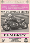 Programme cover of Pembrey Circuit, 12/09/1993