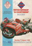 Programme cover of Pembrey Circuit, 07/08/1994
