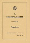 Programme cover of Pferdsfeld, 06/03/1960