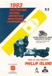 Programme cover of Phillip Island Circuit, 21/03/1993