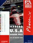 Programme cover of Phoenix Street Circuit (USA), 10/03/1991