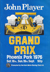 Programme cover of Phoenix Park (IRL), 19/09/1976