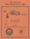 Programme cover of Pine Grove Hill Climb, 16/05/1976