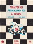 Programme cover of Pocono Raceway, 30/07/1972