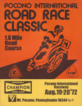 Programme cover of Pocono Raceway, 20/08/1972