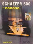 Programme cover of Pocono Raceway, 29/06/1975