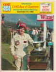 Programme cover of Pocono Raceway, 19/09/1982