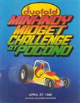 Programme cover of Pocono Raceway, 27/04/1986