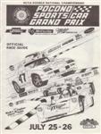 Programme cover of Pocono Raceway, 26/07/1987
