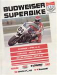 Programme cover of Portland International Raceway, 22/08/1984