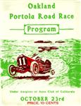Programme cover of Portola, 23/10/1909