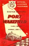Programme cover of Port Wakefield, 05/04/1956