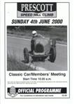 Programme cover of Prescott Hill Climb, 04/06/2000