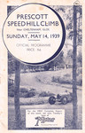 Programme cover of Prescott Hill Climb, 14/05/1939