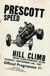 Programme cover of Prescott Hill Climb, 14/09/1947
