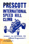 Programme cover of Prescott Hill Climb, 12/09/1948