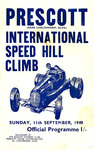 Programme cover of Prescott Hill Climb, 11/09/1949