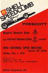 Programme cover of Prescott Hill Climb, 03/05/1970