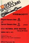 Programme cover of Prescott Hill Climb, 02/05/1971