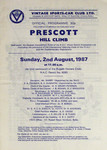 Programme cover of Prescott Hill Climb, 02/08/1987