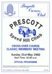 Programme cover of Prescott Hill Climb, 31/05/1992
