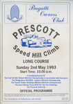 Programme cover of Prescott Hill Climb, 02/05/1993