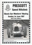Programme cover of Prescott Hill Climb, 01/06/1997