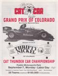Programme cover of Pueblo Motorsports Park, 07/09/1987
